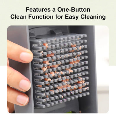Multifunctional Vegetable Chopper Manual Mandoline Slicer, Dicer, Grater and Shredder for Onions Potatoes, Carrots and Cucumbers, with Container – Kitchen Food Chopping Gadget