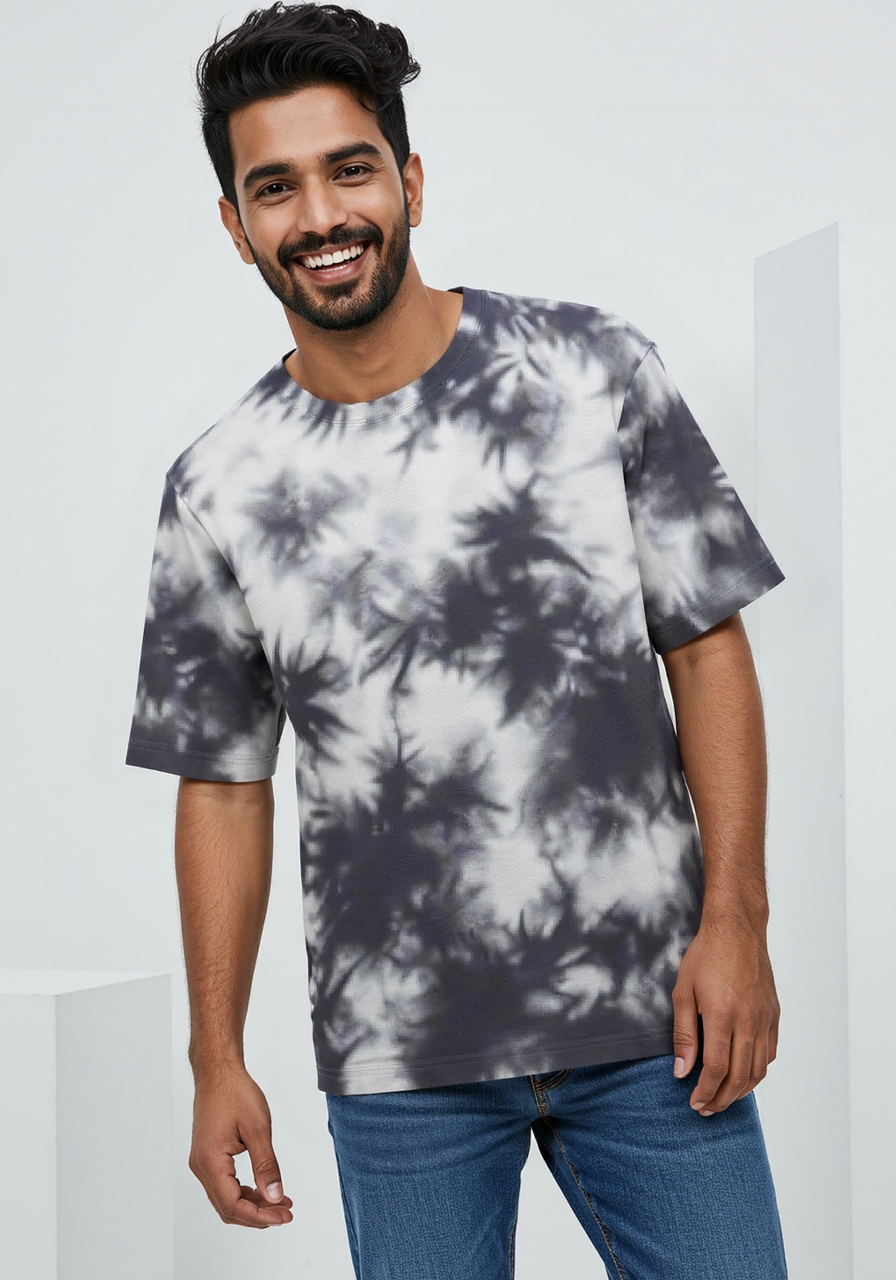 Cloudburst Tie-Dye Oversized Tee